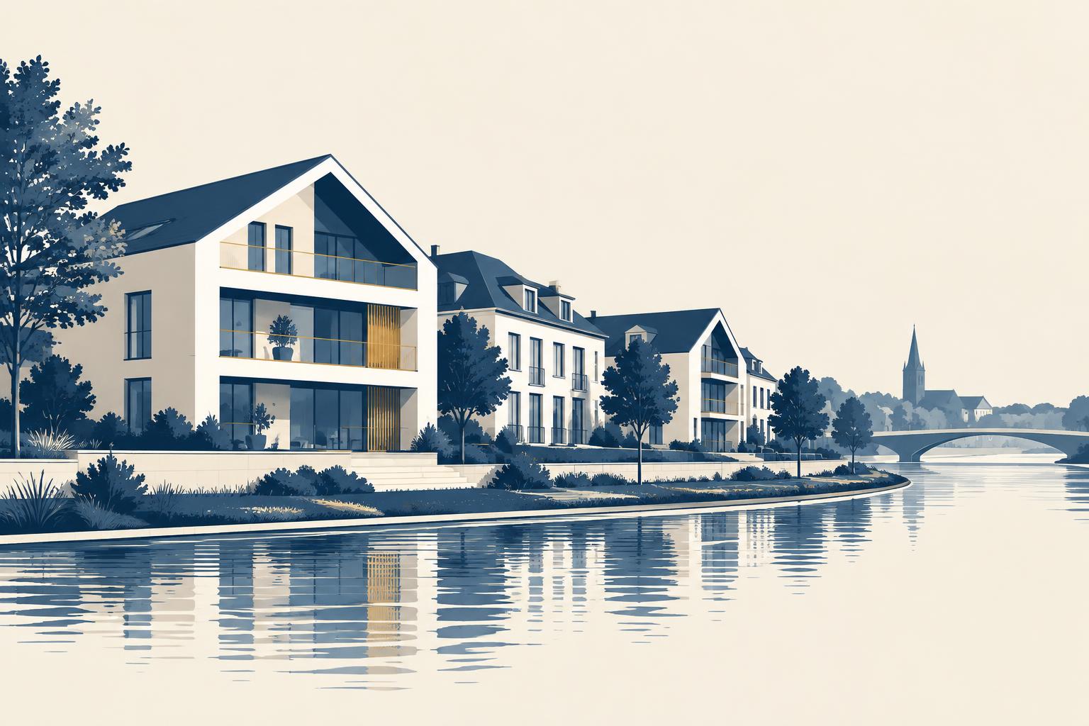 Illustration typischer Bebauung in Hannover-Döhren