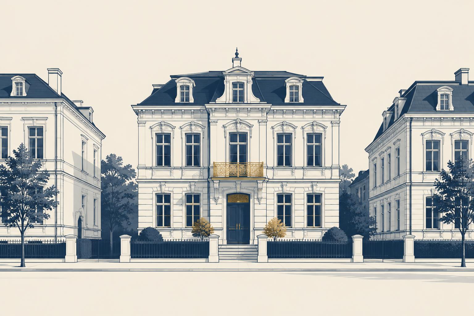 Illustration typischer Bebauung in Hannover-Oststadt